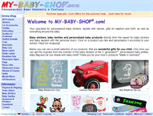 Tablet Screenshot of my-baby-shop.com